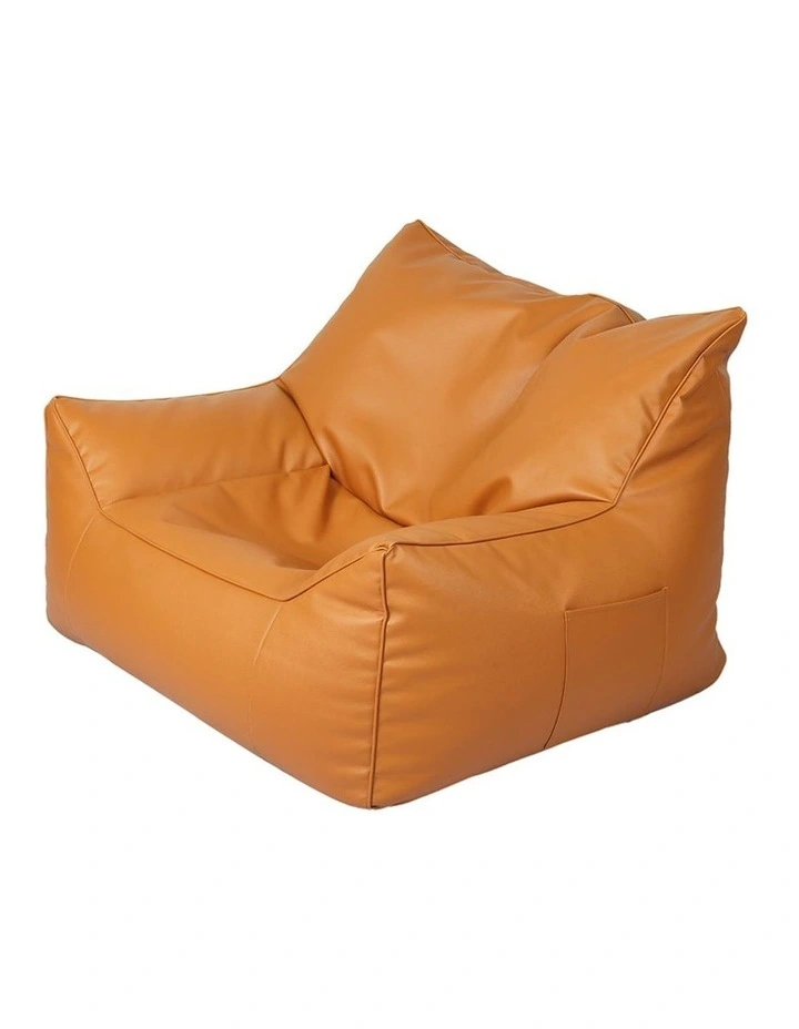 Indoor Bean Bag Chair Cover in Brown