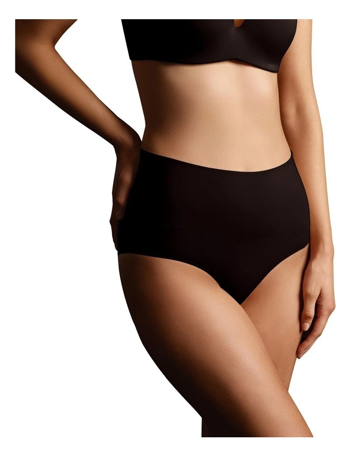 Seamless Smoothies Full Brief 2 Pack in Black