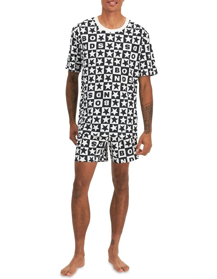 Sleep PJ Set in Star Check