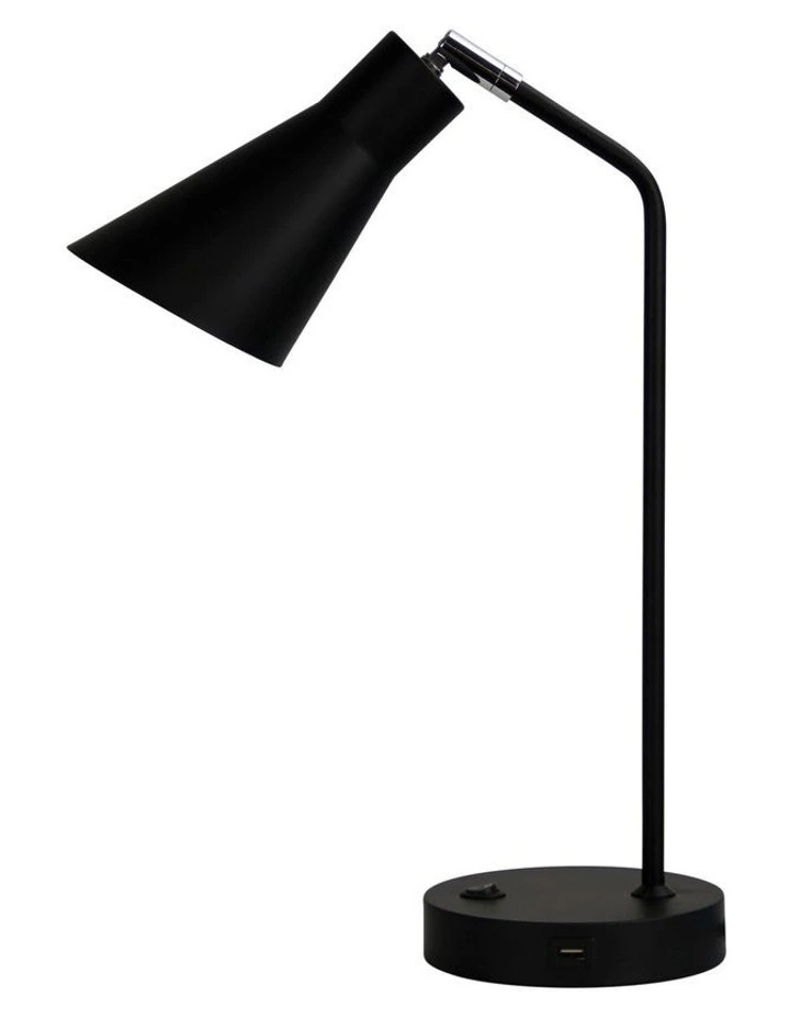 Thor Desk Lamp with USB Black