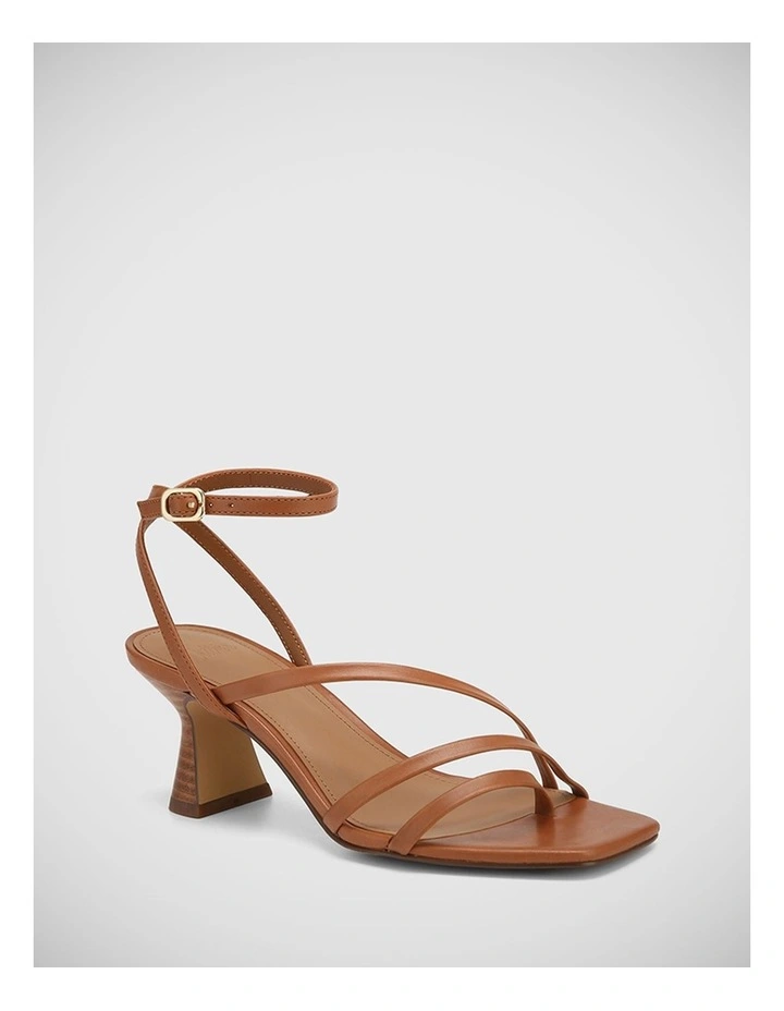 Maeve Leather Sandal in Dark Cognac