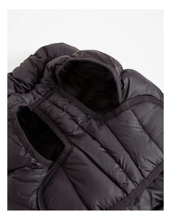 Recycled Nylon Balto Pet Puffer in Charcoal
