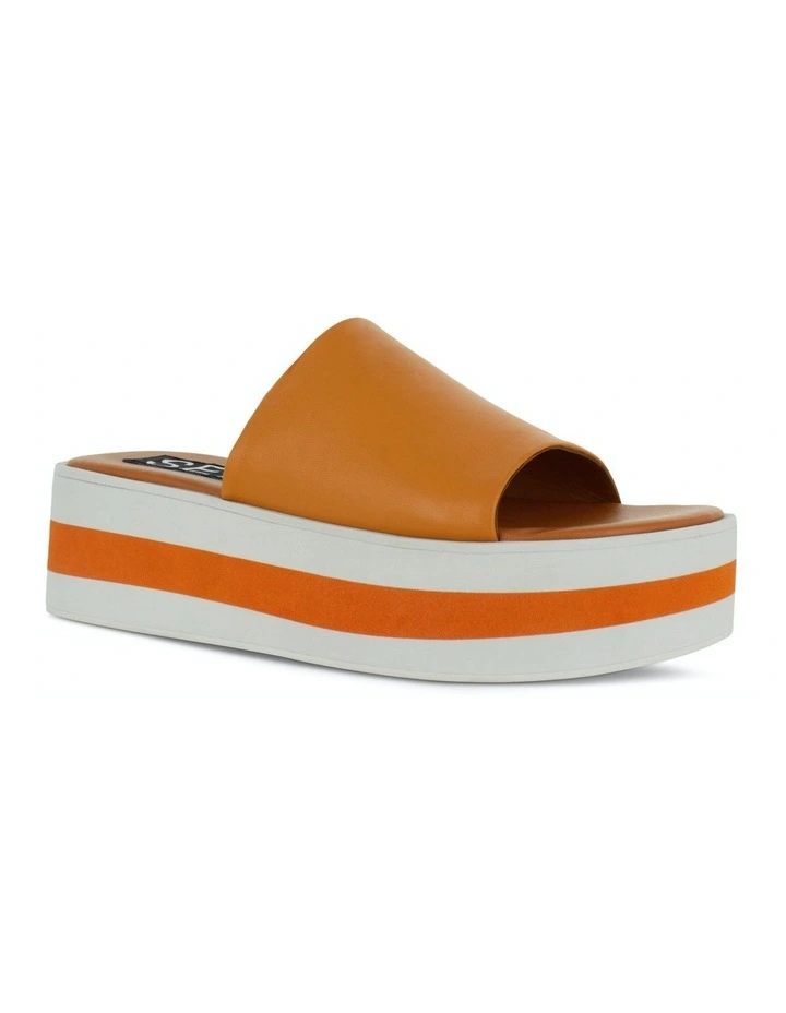 Morgan Flat Sandals in Orange