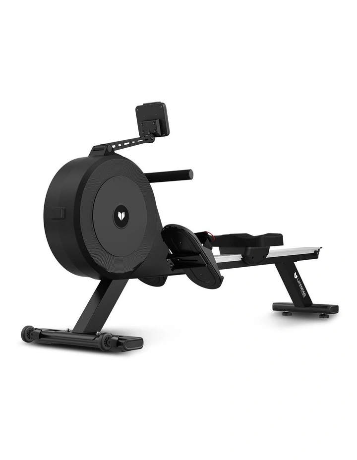 Dual Air/Magnetic Rowing Machine in Black