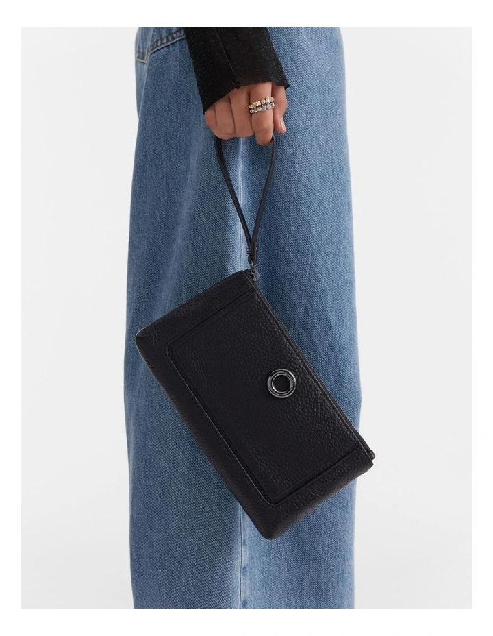 Orbit Medium Pouch in Black Gunmetal