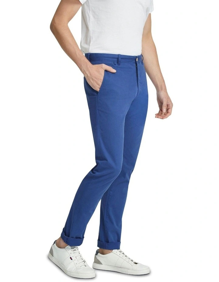 Danny Casual Organic Cotton Chinos in Brilliant Blue