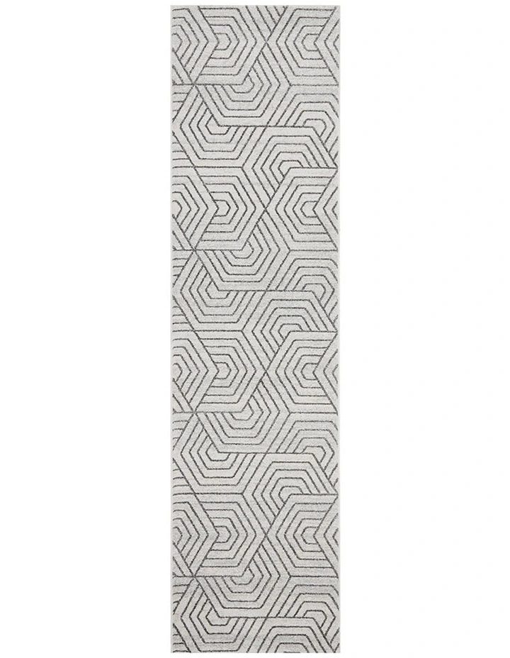 Paradise Esther Runner Rug in Grey