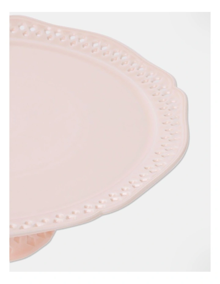 Breton Scalloped Edge Cake Dome in Pink