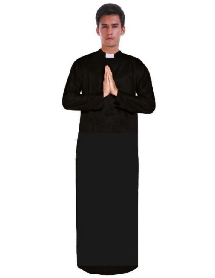 Priest Father Costume in Black