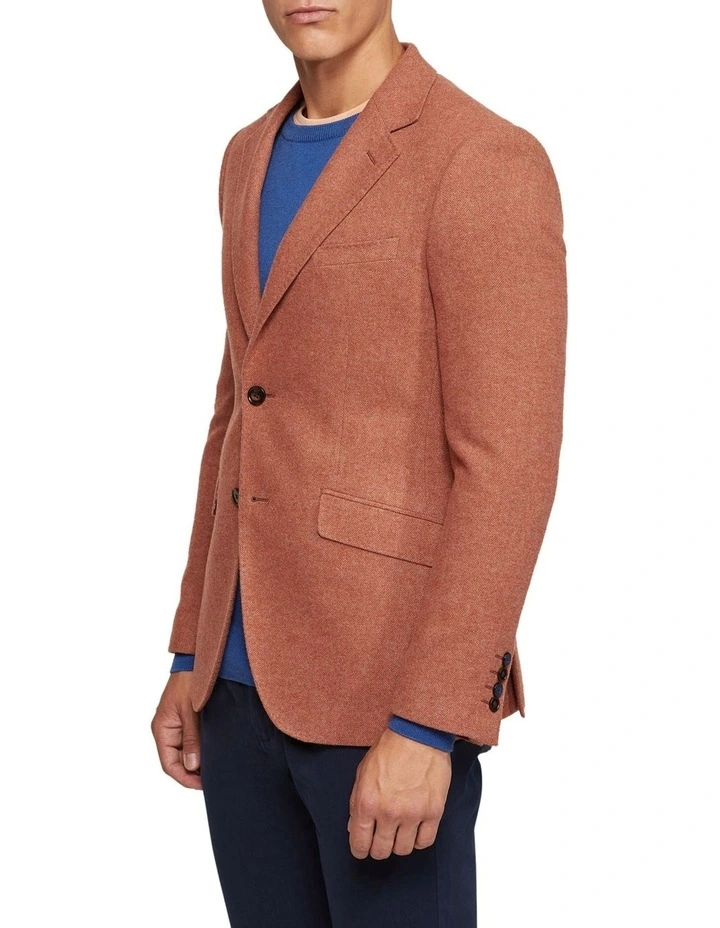 Blake Wool Rich Blazer in Brown