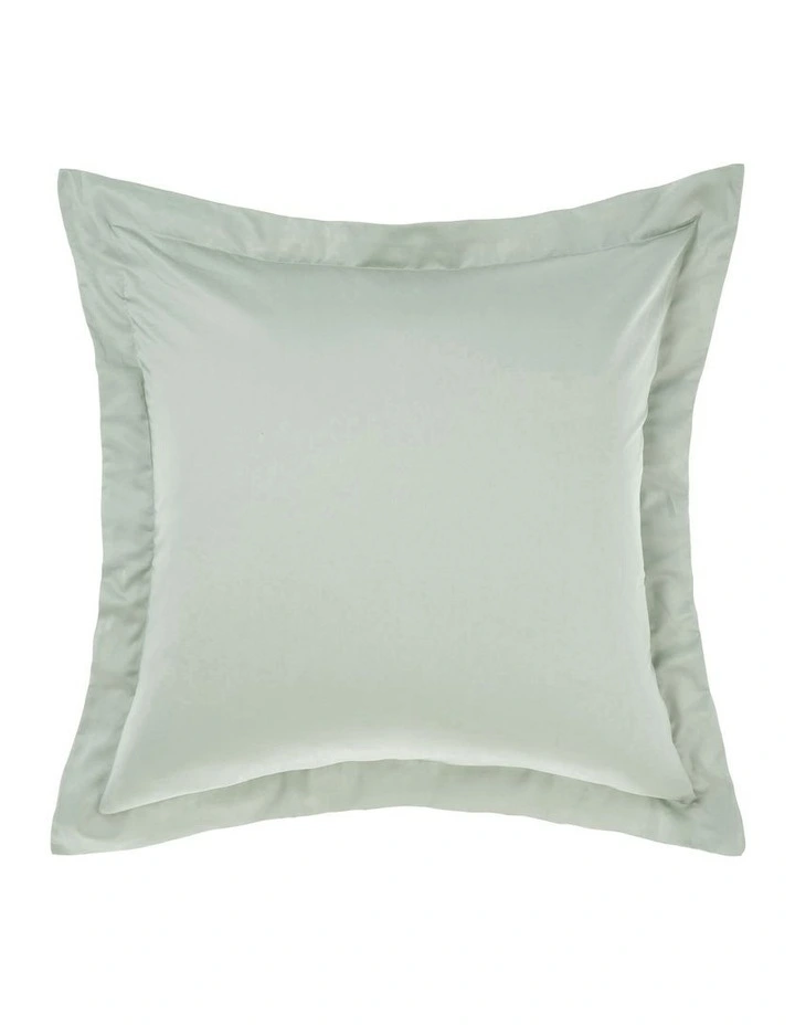 Augusta 500TC European Pillowcase in Green Gum