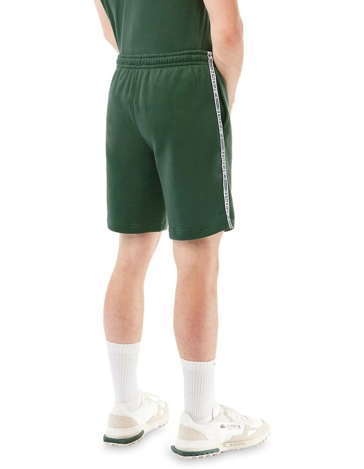 Logo Tape Brushed Fleece Short in Sequoia