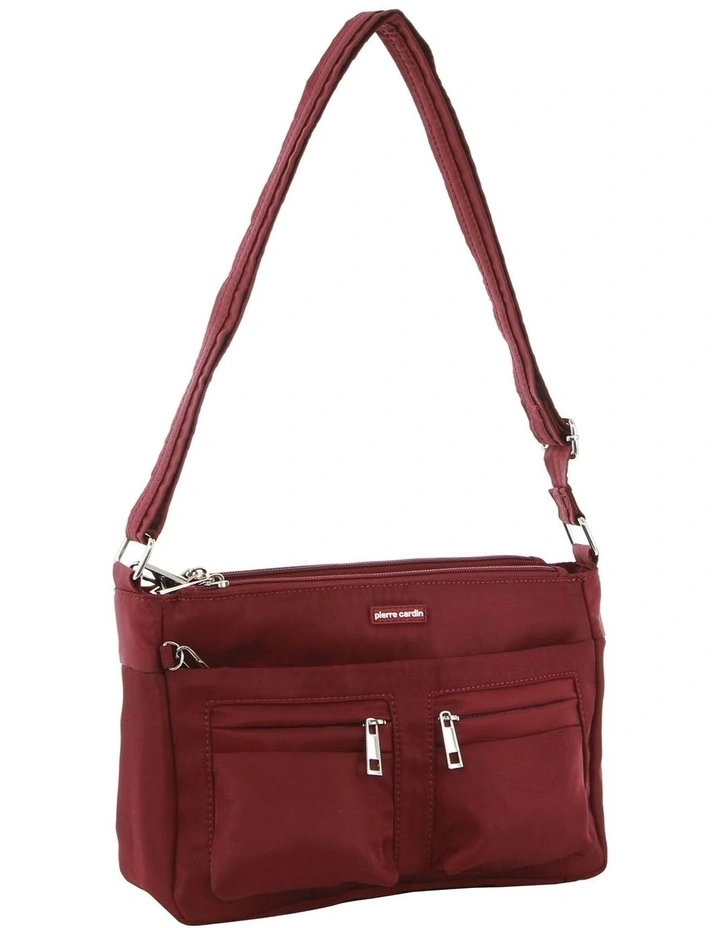 Anti-Theft Cross-Body Bag in Wine