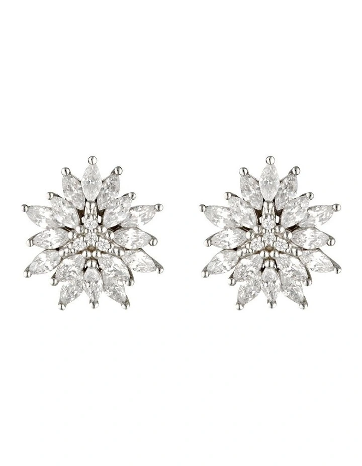 Pistachio Pompom Silver Earring