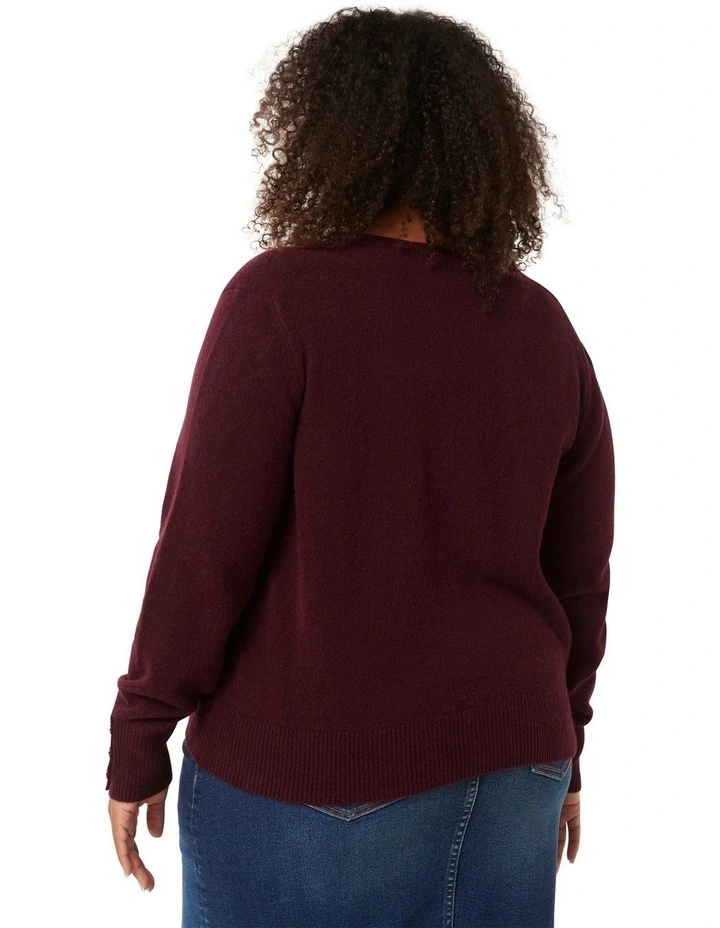 Camille Brushed Knit Jumper in Brown