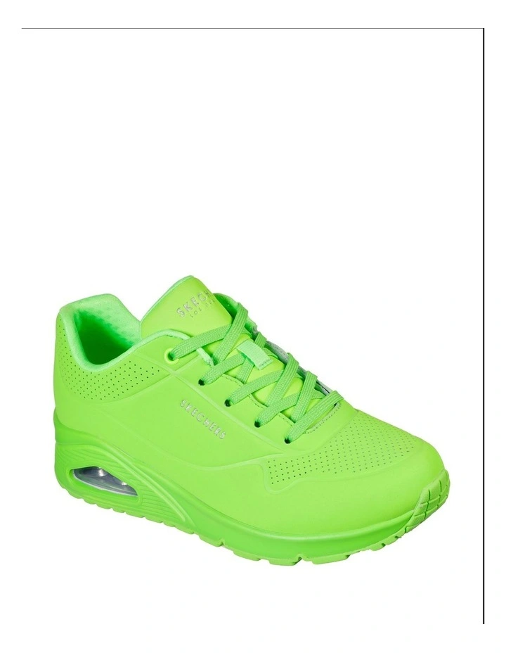 Uno Night Shades sneaker in Lime Green