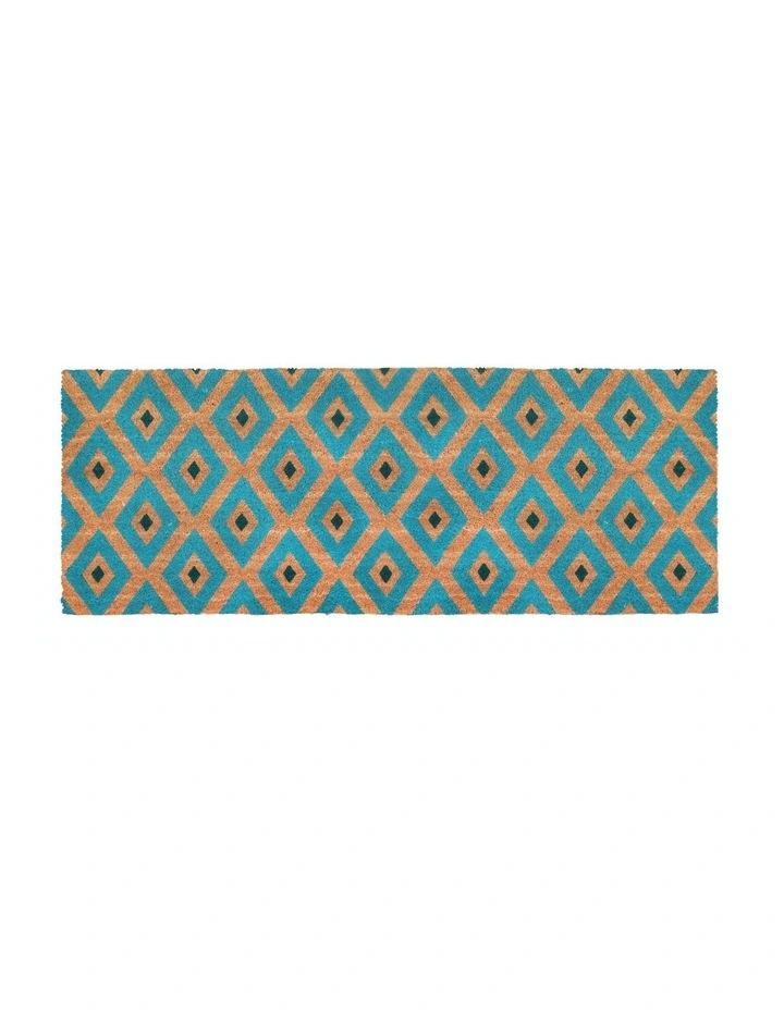 Kimberley Blue PVC Backed Coir Doormat 60x90 cm