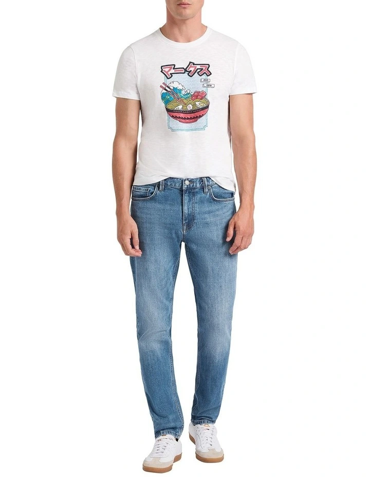 Hugo Relaxed Fit Jeans in Mid Wash Vintage