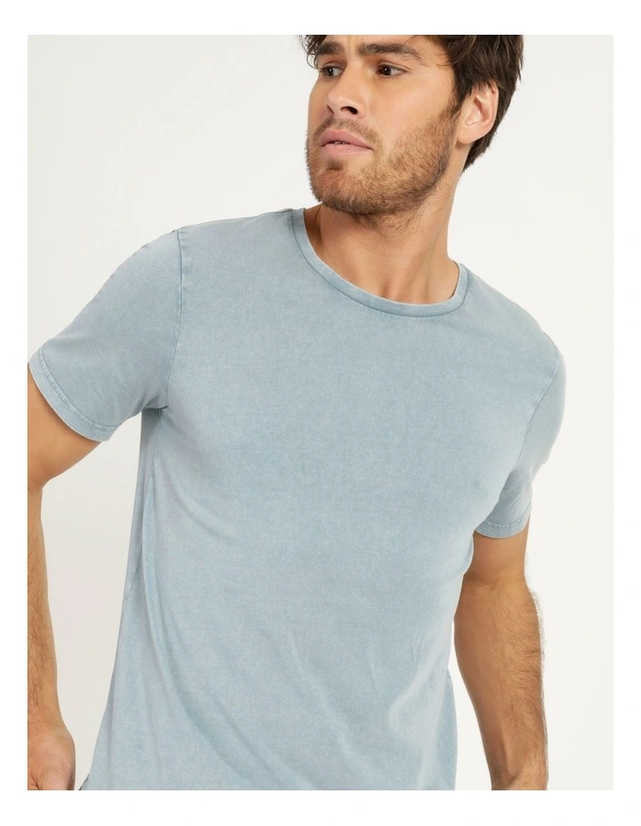 Kingscliff Snow Wash Tee Light Blue