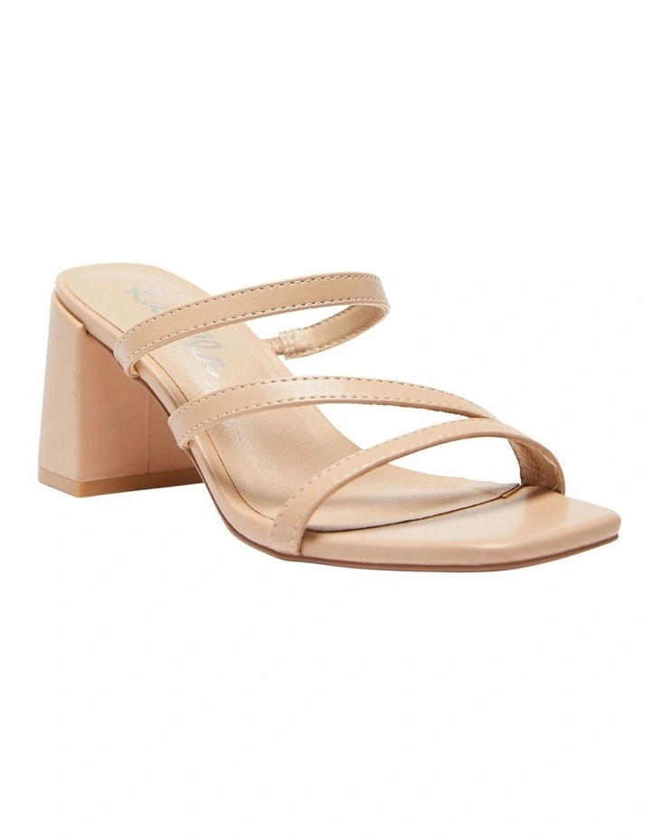 Geisha Smooth Sandals In Nude