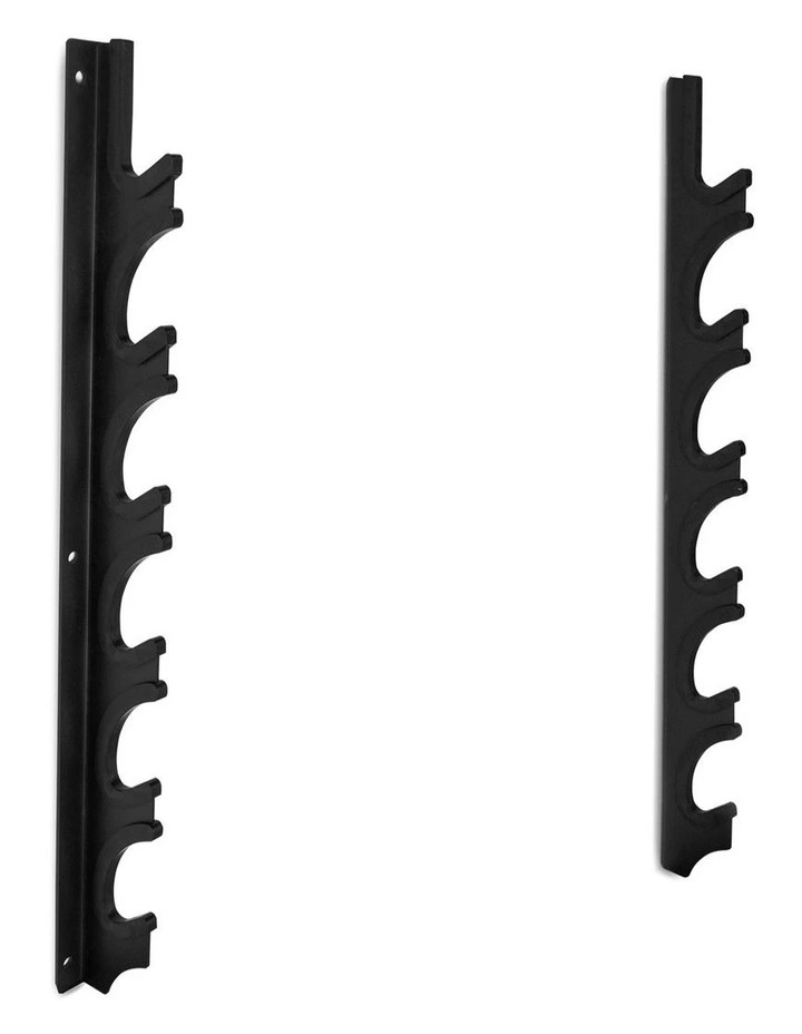 6-Tier Wall Barbell Mount in Black