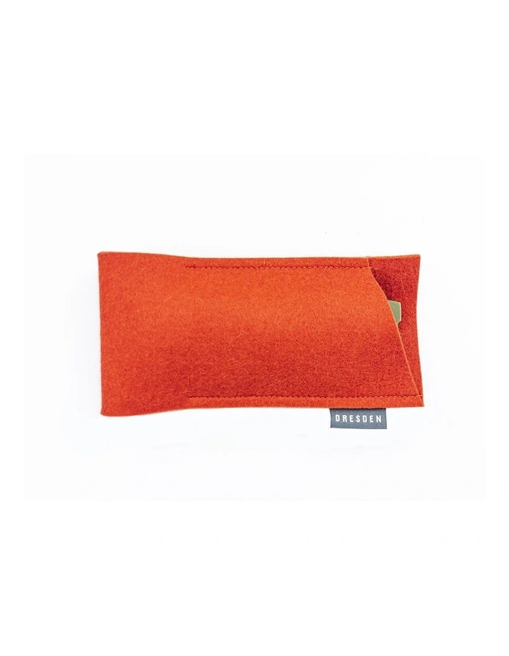 Felt Glasses Case in Orange