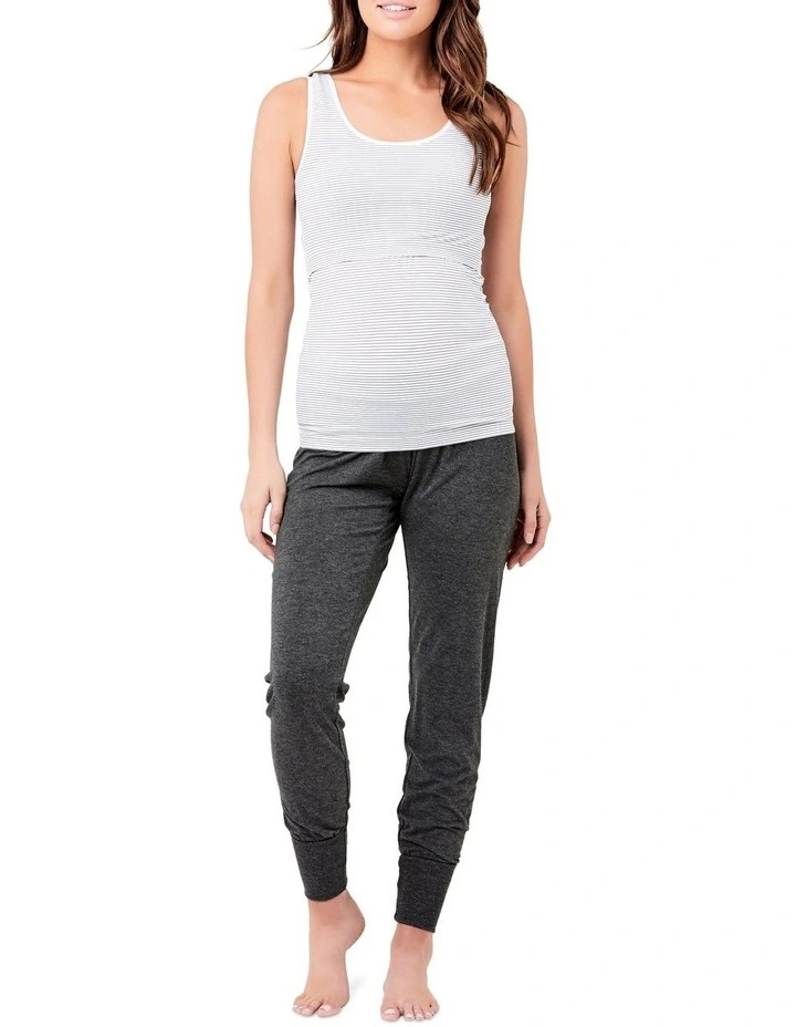 Seamless Nursing Stripe Tank