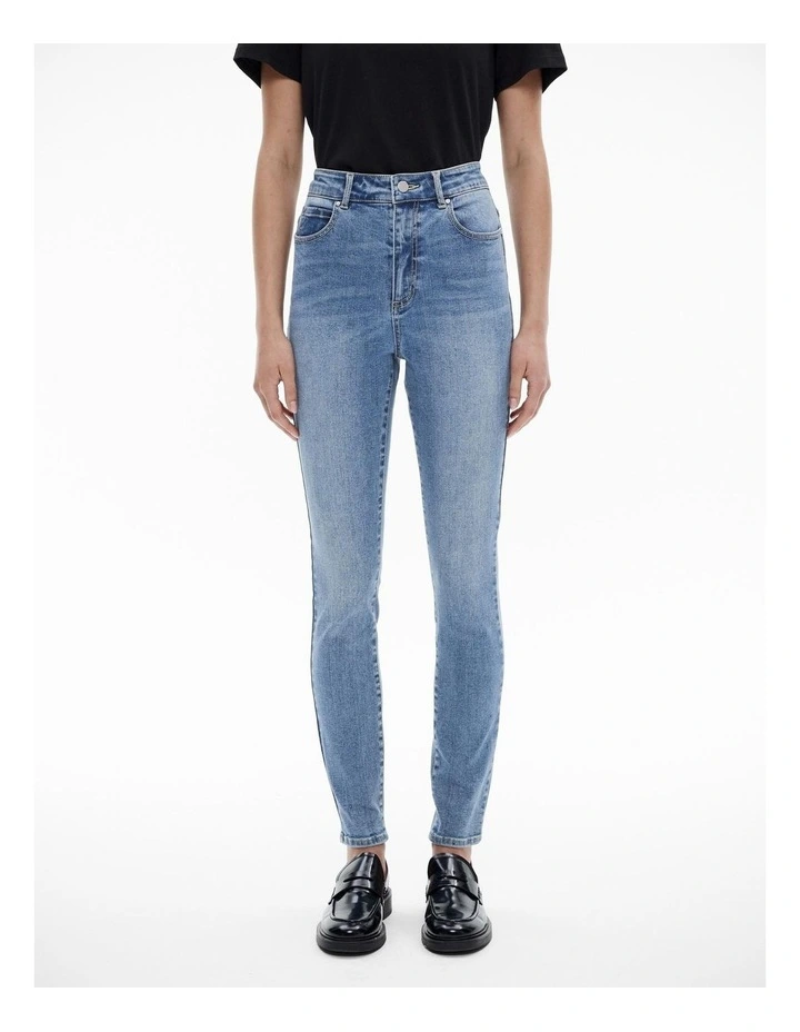 Full Length Skinny Jean in Vintage Wash Denim