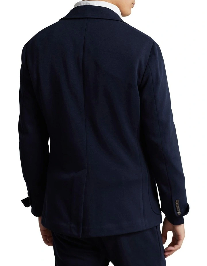 Polo Soft Double-Knit Suit Jacket in Navy