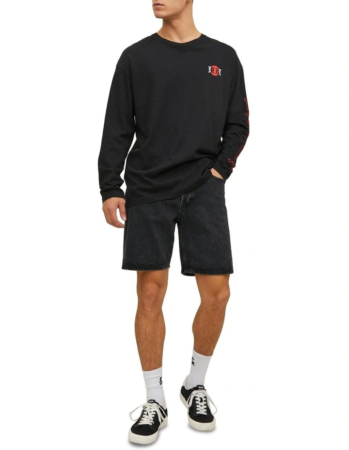 Chris Original 255 Shorts in Black Denim
