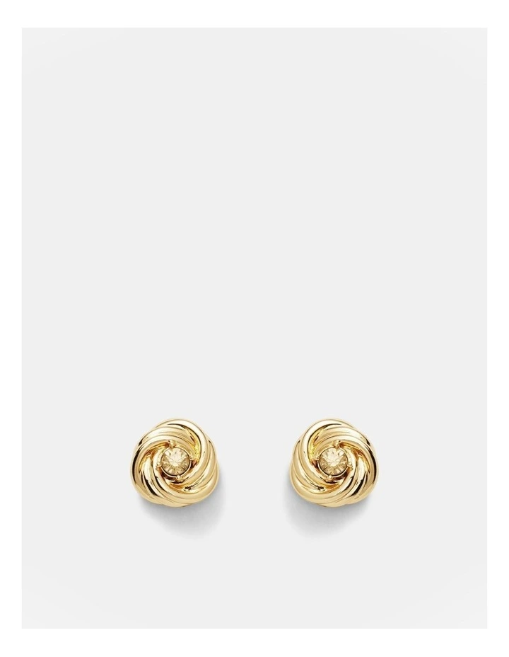 In A Knot Stud Earrings in Gold