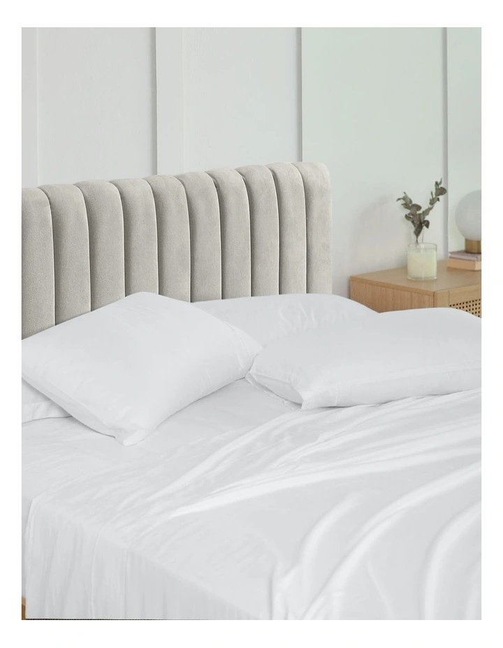 1500TC Cotton Rich 4 Piece Sheet Set in White