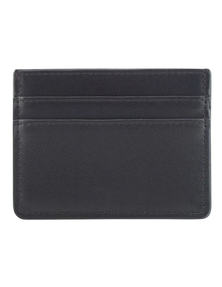 Avery Simple Card Holder in Black