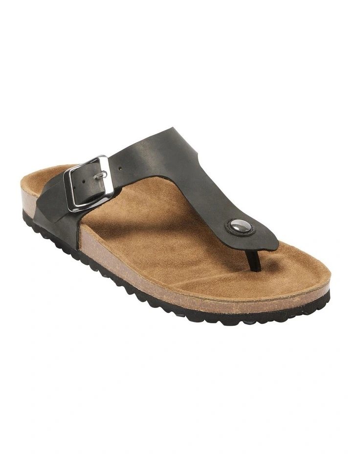 Fresno Sandals in Black Oily Nubuck