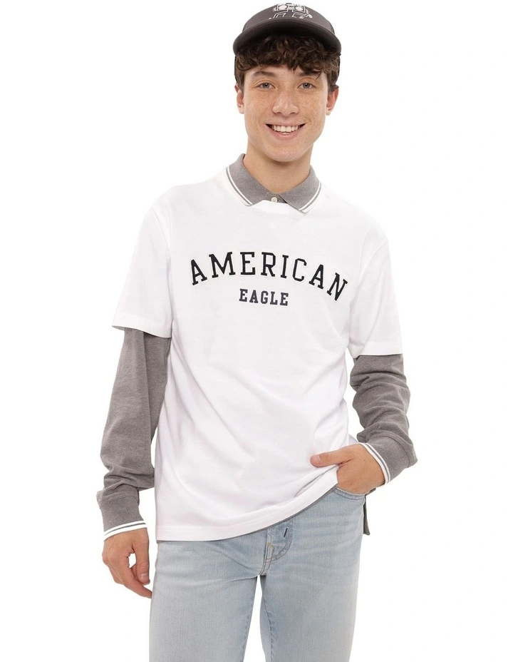 Super Soft Logo Graphic T-shirt in Air White