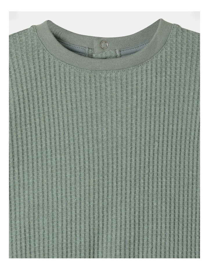 Waffle Pyjama Set in Sage