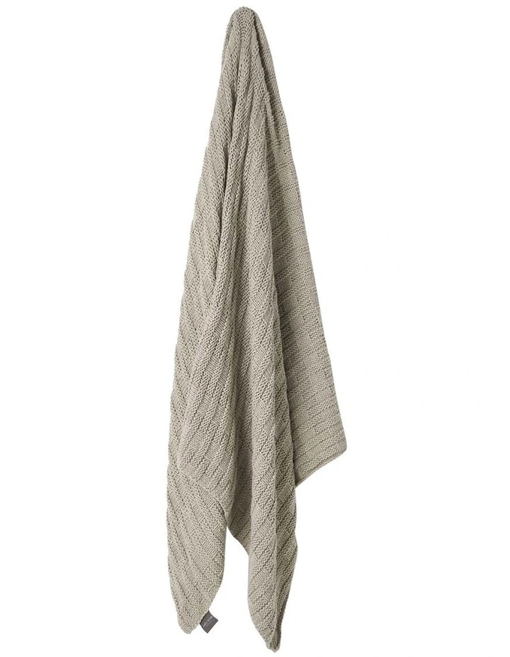 Basket Weave Throw in Feather
