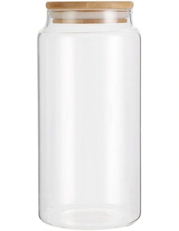 1.25L Camden Glass Jar w/ Lid Kitchen Canister Food Storage Clear