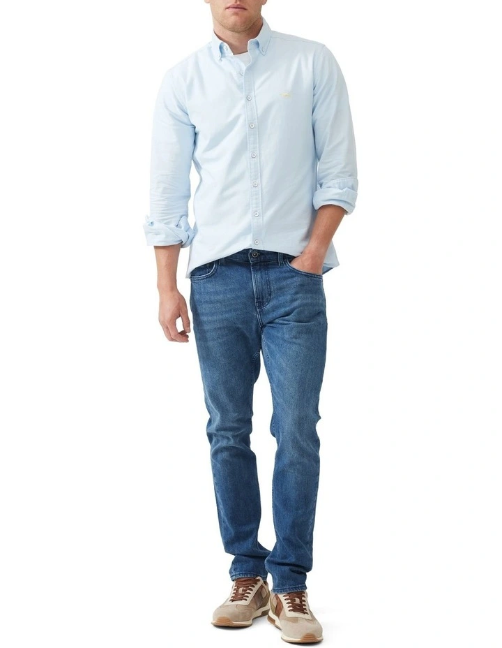 Oxford Sports Fit Shirt in Ice