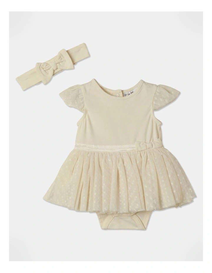 Tutu Bodysuit in Dusty White