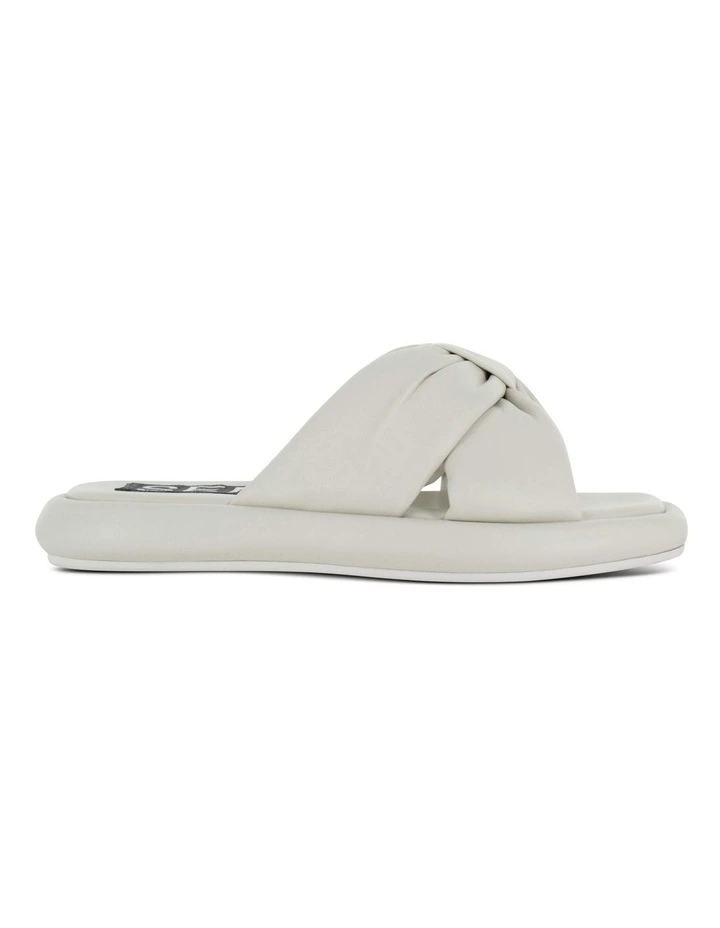 Bubbles Flat Sandals in White