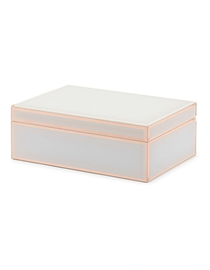 Sara White / Rose Gold Large Jewellery Box