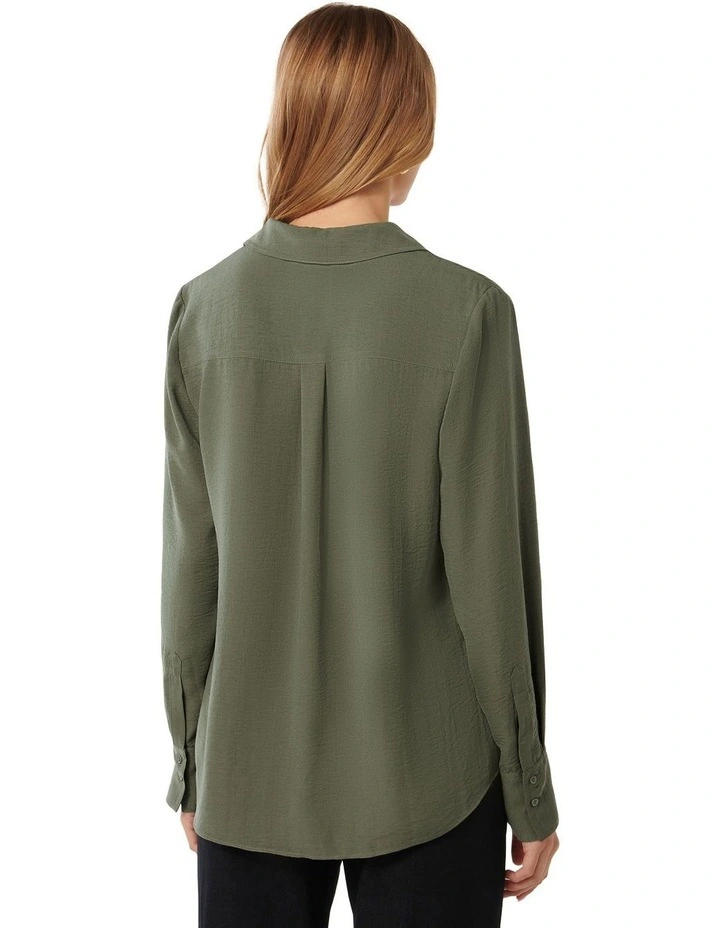 Samara Long Sleeve Shirt in Khaki