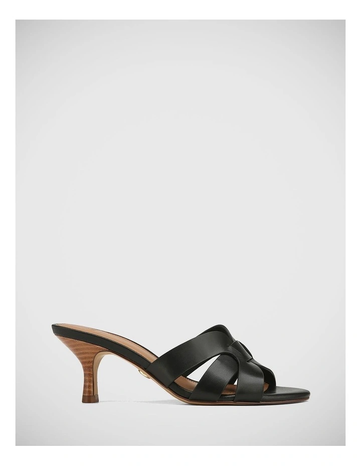 Keegan Leather Sandal in Black