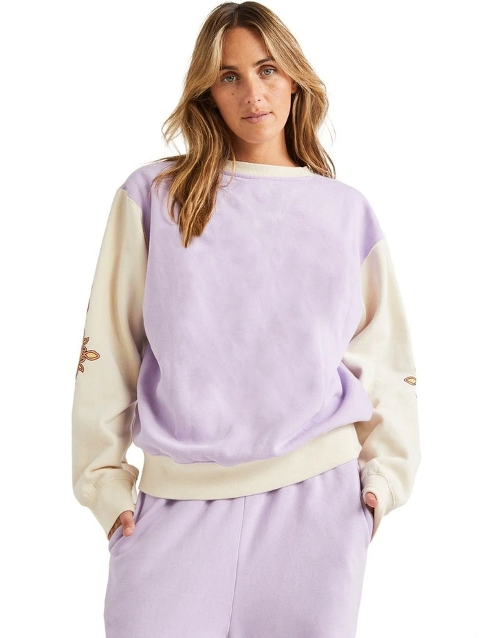 Since 73 Brooklyn Crew Jumper in Peaceful Lilac