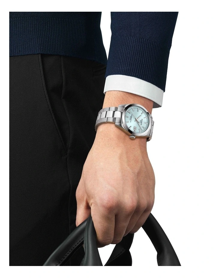 Gentleman Powermatic 80 T1274071135100 Watch in Blue