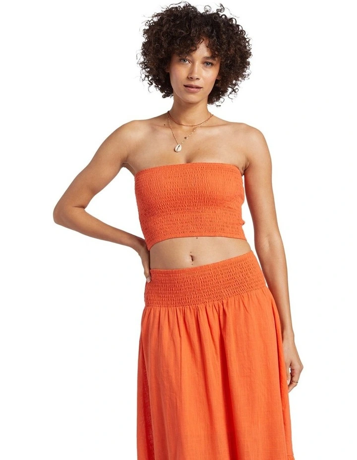 Keep It Simple Top in Coral Craze