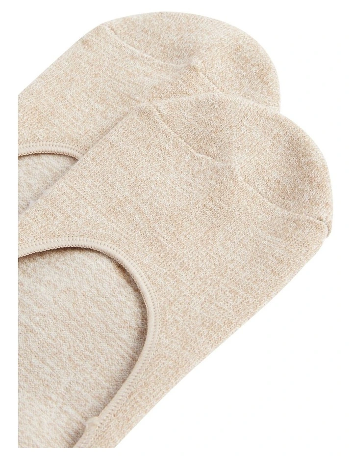 No Show Sock in Cookie Marle