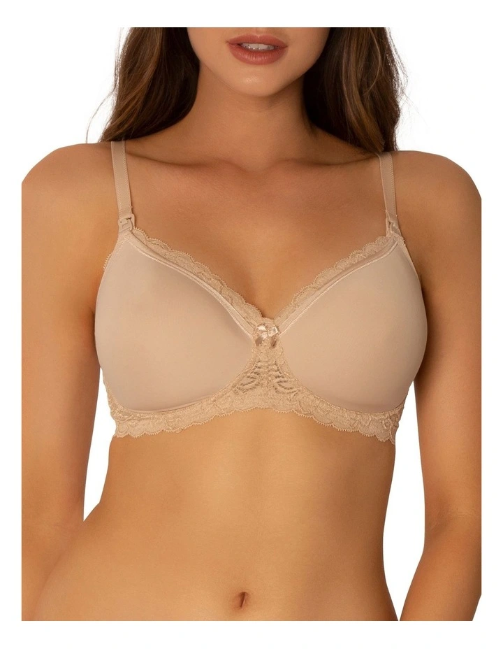 Gorgeous Mama Lace Maternity Bra in Nude