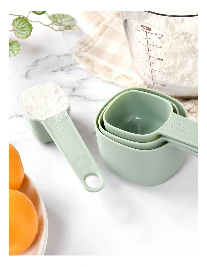 Modern Nesting Measuring Cup Set 4 Pieces 16.6x7.6x7.5cm in Sage
